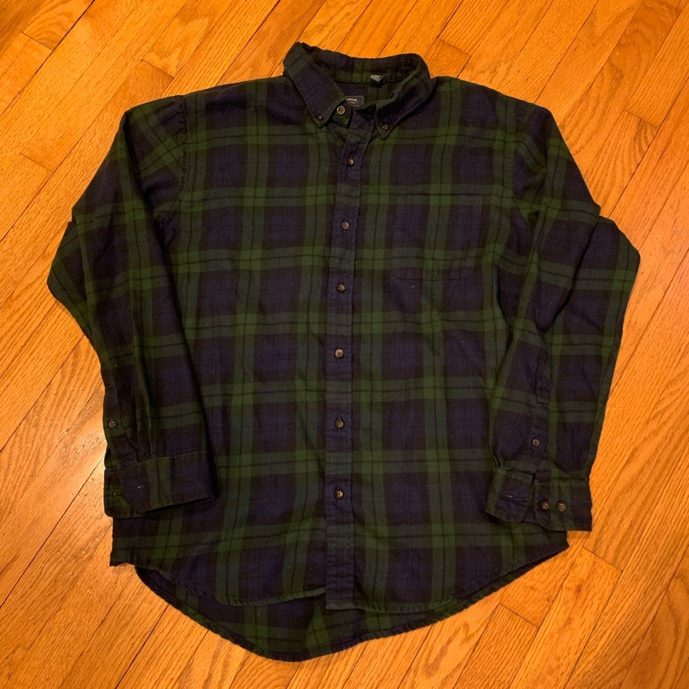 Arrow Plaid Flannel Button Down Shirt